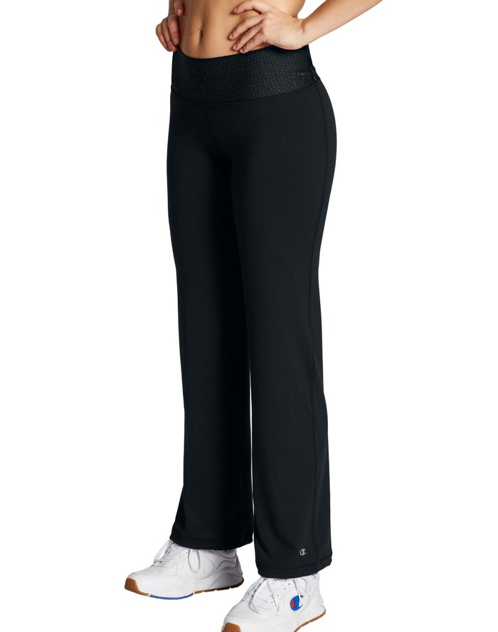 Champion Womens Pants NZ - Absolute Semi-Fit Black ( 9307-PLNKX )